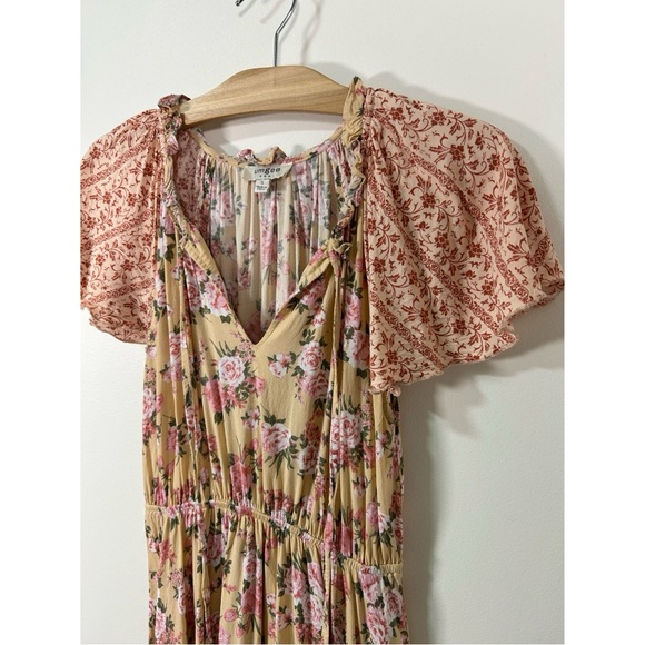 Umgee | Border Print Mixed Floral Mini Dress - Picture 3 of 7